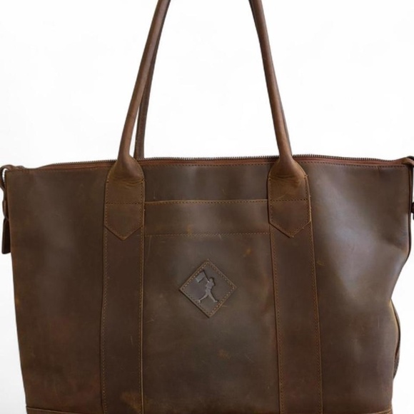 Baseballism Glove Brown Leather Large Cathy Tote - Picture 2 of 8